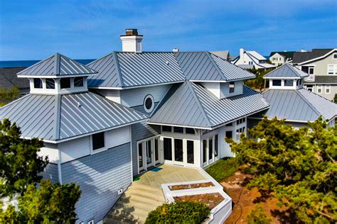 metal roof beach house|metal roof coastal house.